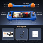 K56 Android 14 portable gaming console with 5.5-inch touchscreen and over 50 retro video game emulators for DC/MAME/SS