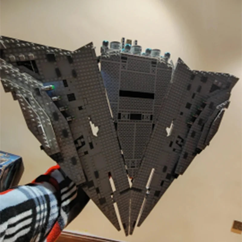 75190 1416pcs Large Building Block First Order Star Destroyer  Birthday  Christmas Gift Toy for Children and Adult Fast Shipping