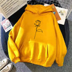 2024 Autumn Winter Hoodies Sportwear Women's Hoodie Pullover Sweatshirt Stylish Flower Print With Thick Long Sleeves Tops Loose