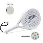 Padel Tennis Rackets,Paddle Tennis Racquets Carbon Fiber with EVA Memory Flex Foam Core,Paddle Racket Lightweight for Pop Tennis