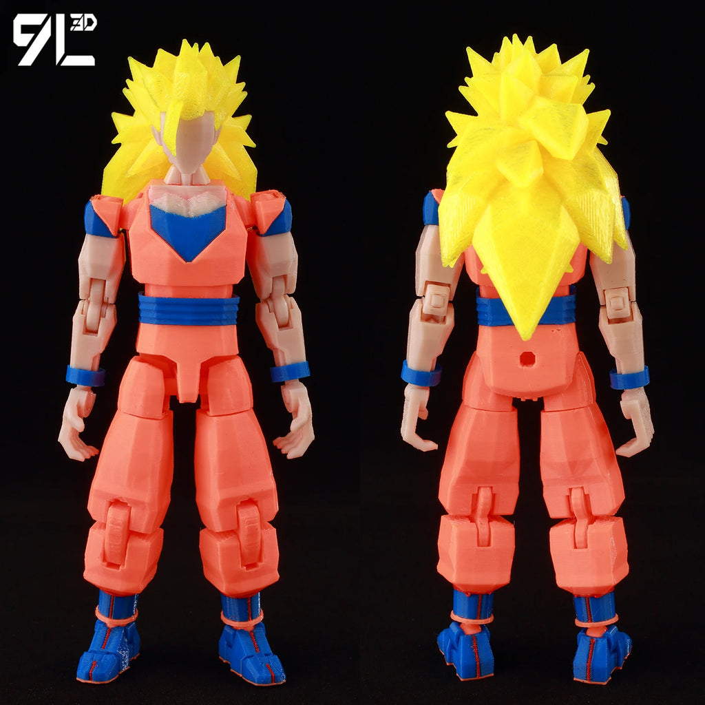 9L3D Printed Dragon Ball Son Goku Vegeta Beerus Frieza Anime Lucky13 Dummy13 Titan13 Action Figures Multi-Jointed Movable Toys