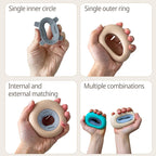 Adjustable Resistance Silicone Hand Grips for Musicians Strength Training Finger Grip Strengtheners for Effective Muscle Buildin