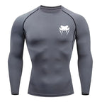 Men Compression Shirt Short Long Sleeve Quick Dry | All Season Workout Top for Gym Running Fitness UV Protection