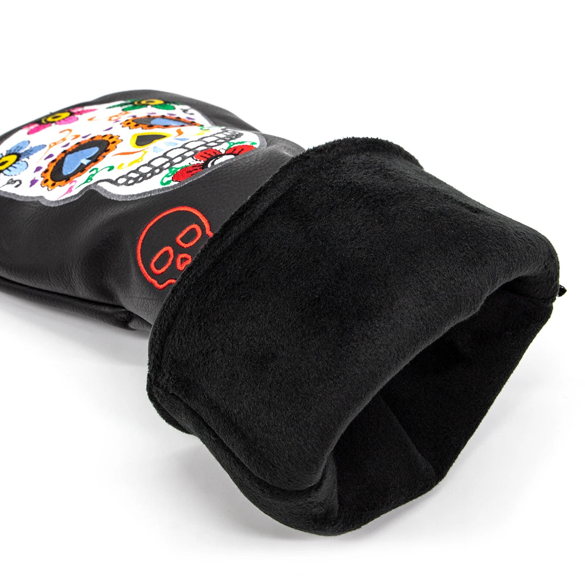 Golf Club Headcovers #1 #3 #5 Wood Head covers Skulls Design Driver Fairway Hybrid Woods Headcover Black PU Premium Leather Head