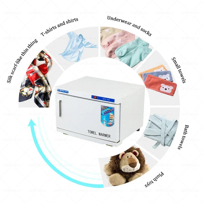 16L Towel Warmer Sterilization Cabinet With UV Disinfection for Facial Salon Spa Towel Hot Towel Heating Cabinet Box 110v/220v Secondary image