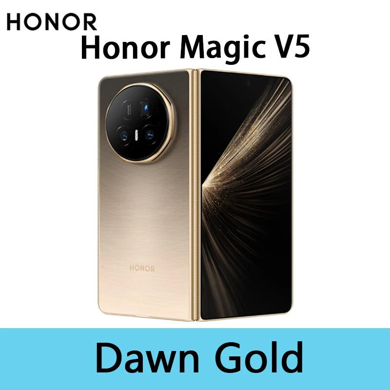 HONOR Magic V5 Global Version Original Snapdragon 8 Elite  5G Smartphone Dual HDR OLED Display 5820mAh 7.95" 66W SuperCharge