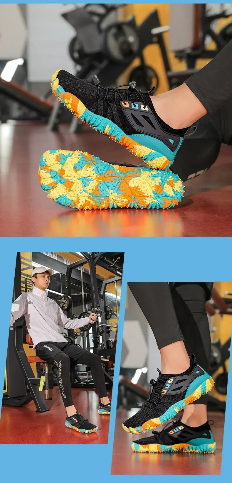 Men's Summer Water Wading Hiking Shoes 2025 Outdoor Women's Sports Shoes Breathable Fast Drying Anti Slip Hiking Beach Barefoot