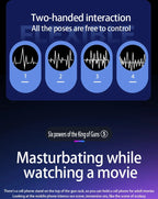 Dual Handles Leten King Sex Machine Electric Thrusting Male Masturbator Orgasm Adult Toys 2 Soft Sleeve Voice Penis Stimulator