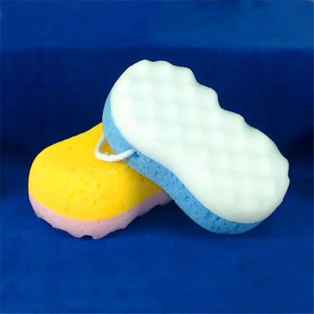 3-layer Wave Bath Sponge Exfoliating Body Brush Shower Skin Clean Massage Cleaning Shower Brush Skin Care Remover Bath Supplies