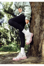 Spring Summer Fashion Pink Women's Hiking Sneakers Comfortable Non-slip Trekking Shoes Trainers Man Outdoor Sports Sneakers Men