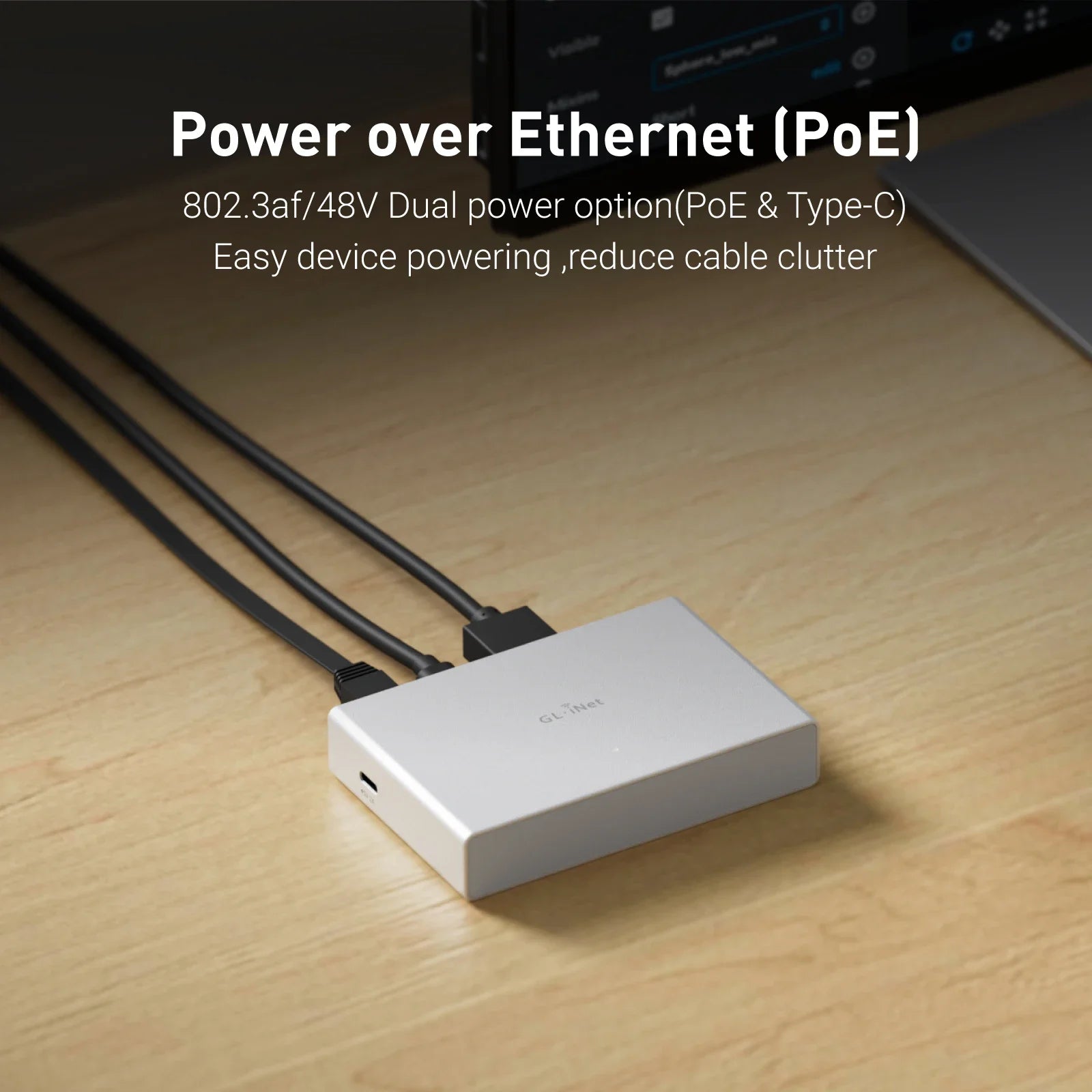 GL.iNet Comet PoE (GL-RM1PE) Internet Remote KVM, PoE/Type-C power, 4K@30Fps, 32GB EMMC, Tailscale, power mgmt, for KVM Switche Secondary image