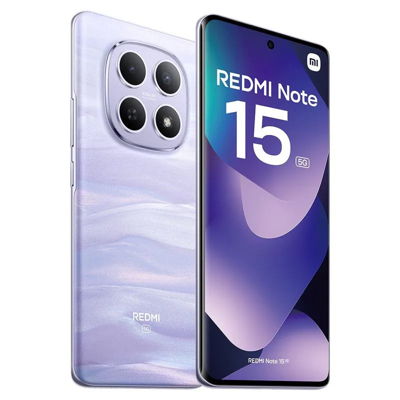 Xiaomi Redmi Note 15 5G 8GB 256GB 6.77" FHD+ AMOLED Display Snapdragon 6 Gen 3 108MP Camera 5520mAh Battery without charger