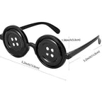Coralines Button Eyes Glasses Halloween Cosplay Eyewear Props Novelty Funny Glasses For Other Mother Costume Accessories