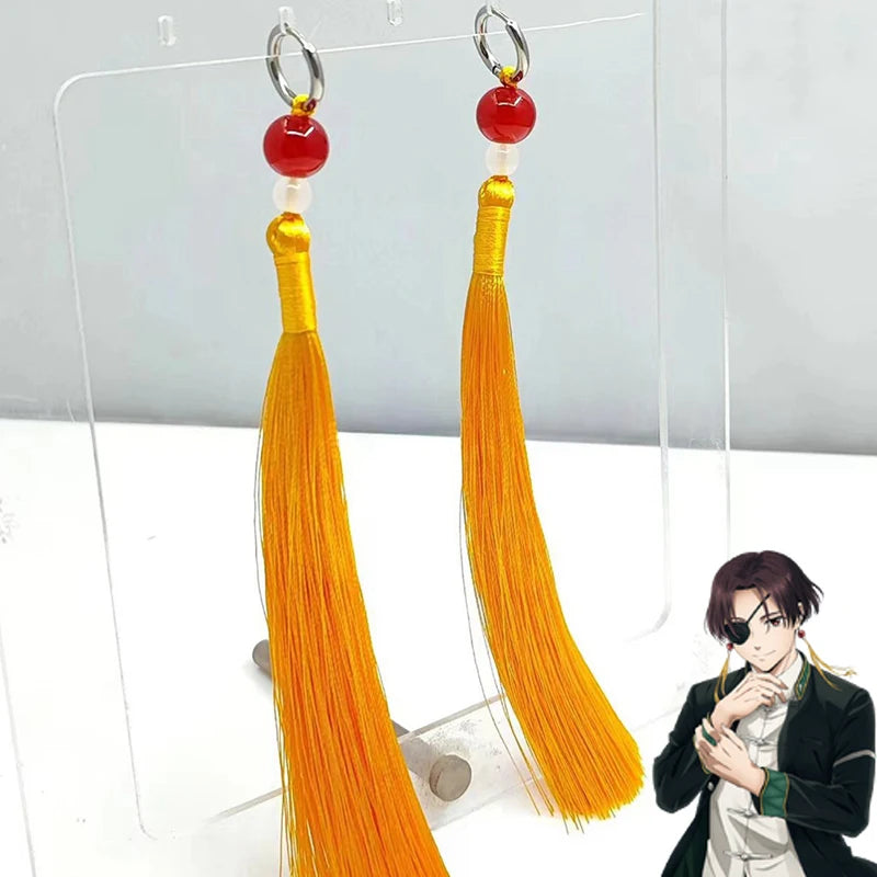 WIND BREAKER Hayato Suo Earrings Cospaly Halloween Eyepatch Unisex Tassels Pendant Novelty Prop Role Soft Single-Eyed Eye Mask Main image