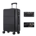 YONSLY Hardshell Suitcase 20/24/28 Inches with TSA Lock YKK Zipper 4 Silent 360° Wheels Mesh Compartment Trolley Rolling Luggage Hand Luggage Suitcase for Business Trips, Vacations, Family Journeys, and Weekend Getaways