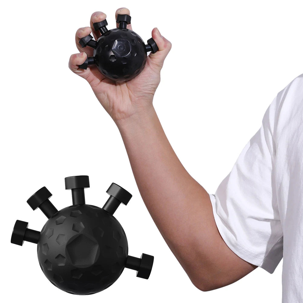 Hand Strength Exerciser Ergonomic Hand Ball Gripper Exerciser Anti Slip Finger Exerciser Trainer Rock Climbing Fitness Equipment