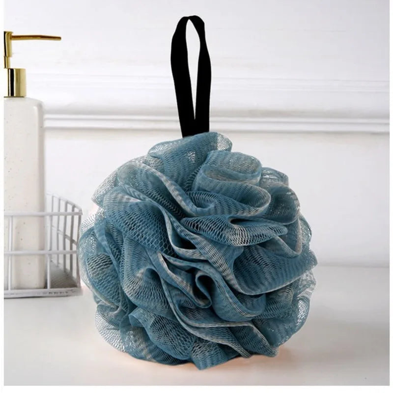 1pc Shower Mesh Foaming Sponge Exfoliating Scrubber Black Bath Bubble Ball Body Skin Cleaner Cleaning Tool Bathroom Accessories