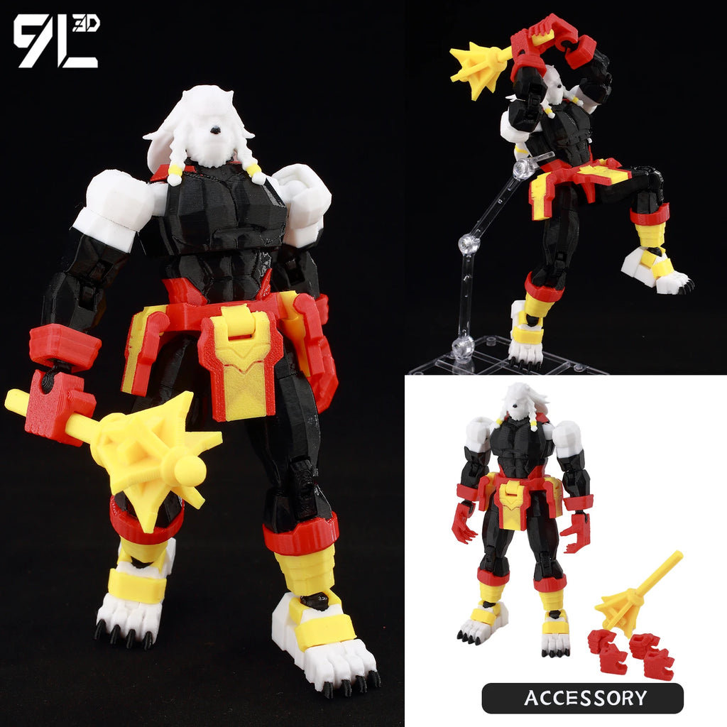 9L3D Printed Deadpool Wolverine Batman Spider-Man Venom Action Figures Dummy13 Lucky13 T13  Anime Model Toys Collectors Gifts