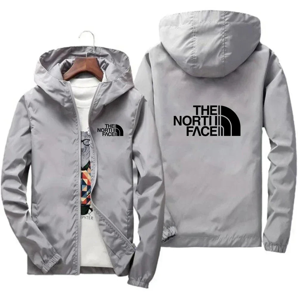 2025 Men's Fashion Windproof Zipper Hooded Jacket Casual Outdoor Sportswear for Streetwear Running and Daily Comfortable Wear