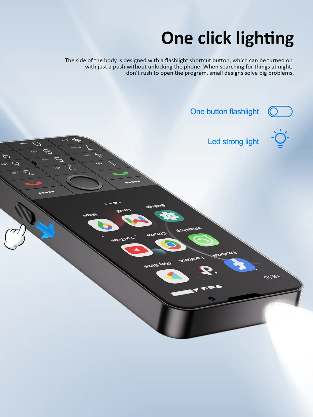 UNIWA F26 PRO 4G Touchscreen Smartphones Keypad Phone 3.5” Dual SIM Android 11 2GB+16GB 2850mAh Cellphone Whatsapp Google Store