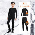 Children's ski quick-dry winter training clothes, lined warm underwear, boys' football tight-fitting base sportswear