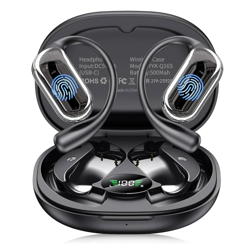 AI Translation Earbuds BT 5.4 Headphones Translator with 144 Languages OWS Real-Time Earphones Ear Buds for Travel Business Main image