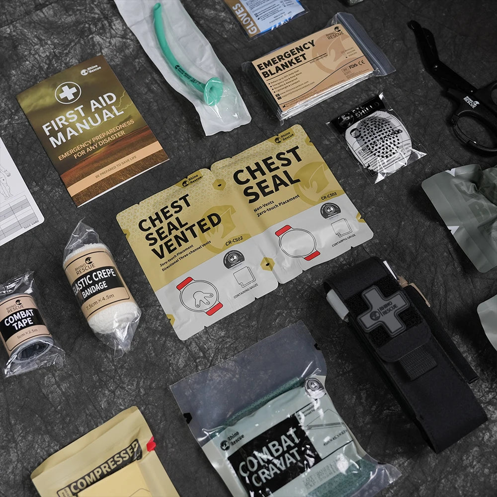 Rhino Rescue Trauma Kit,Combat Survival Gear Medical Kit,Tactical for Emergency First Aid, IFAK Refill Supplies Secondary image