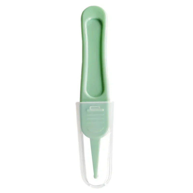 Baby Nose Cleaner Tool Toddler Nasal Cavity Care Supplies Kids Safety Tweezers Cleaning Forceps Baby Essentials Plastic Tweezers