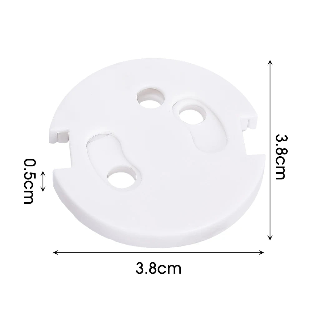 White Electrical Safety Socket Protective Covers Baby Care Clear Anti-electric Shock Infant Plug Power Outlet Guard Protection