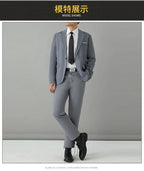 S-8XL Suit Men's Fashion Casual Outdoor (Blazer+ Pants) Gentleman Business Wedding Slim-fit Formal British Style Wedding Suit