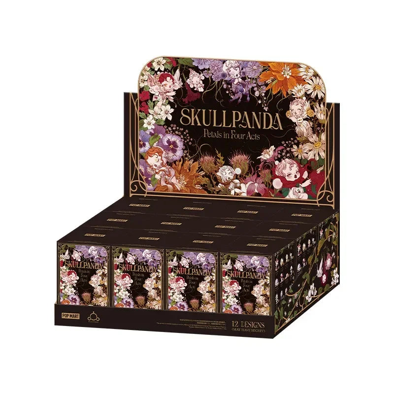 POP MART SKULLPANDA Petals In Four Acts Series Mystery Box Genuine Blind Box Guess Toys Bag Ornament Figurine Home Decor Desktop