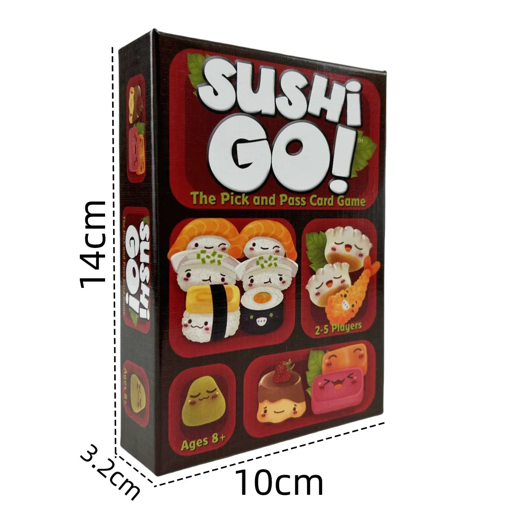 Sushi Go Party Family Gathering Game Card,Fun Card Game,Party Board Deck