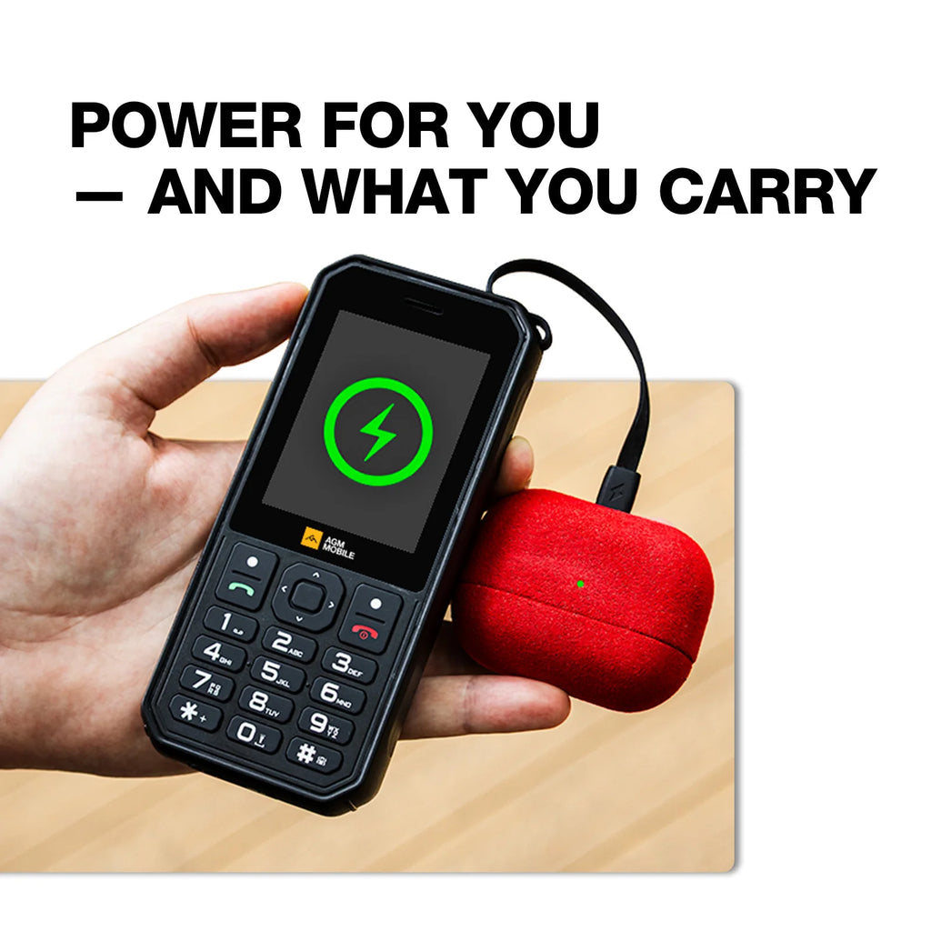 AGM M11 4G Rugged Phone IP68 Waterproof 4000mAh Removable Battery Wi-Fi Hotspot Reverse Charging FM Radio for Outdoor