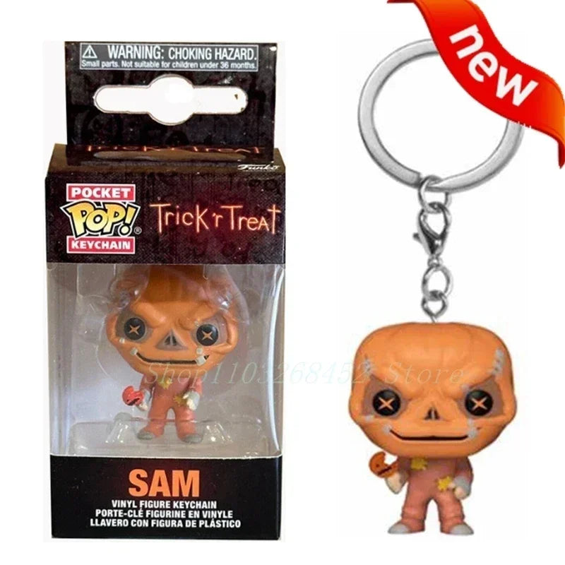 2026 Funko Keychains Ranger Red Blue Pink Minion Kevin Otto Stuart Spider Spot Vash Ahsoka Inuyasha Homer Sam Sally Figure Toys