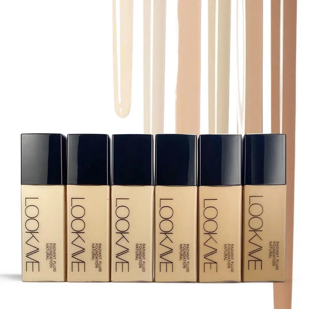 1Pcs Liquid Foundation Long Lasting Full Coverage Matte Cream CC Foundation Makeup Concealer Natural Liquid Base Moisturizing