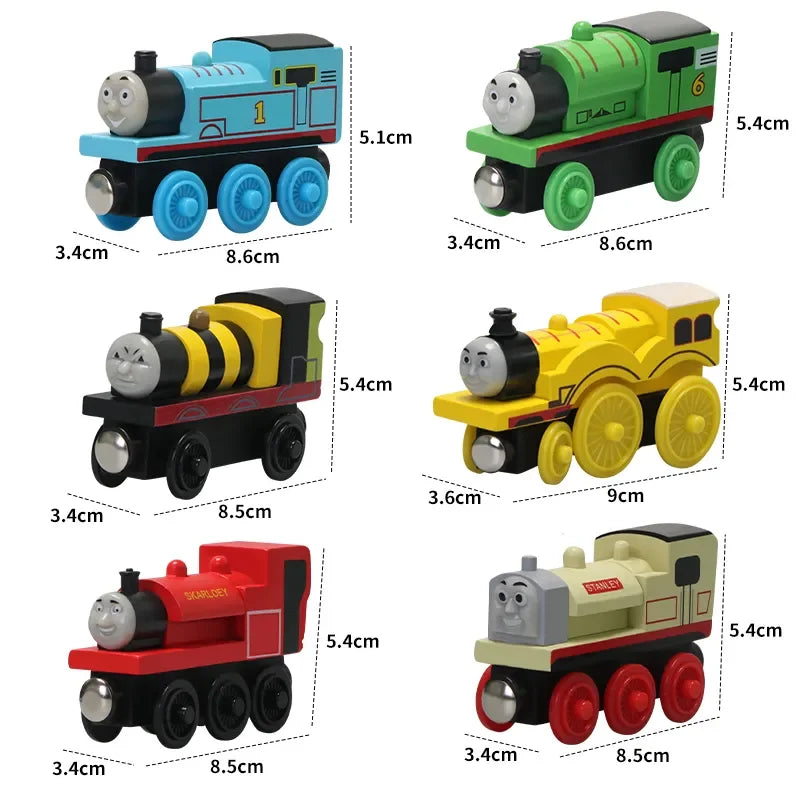 Thomas and Friends Wooden Trains Thomas Edward Percy Gorden Handel Molley Model Toy Magnetic Rail Train Toys for Boys Kids Gifts