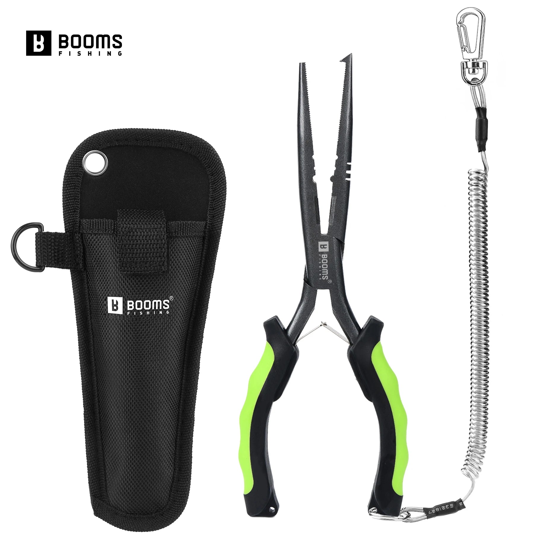 Booms Fishing F03 Multifunction Fishing Pliers Tools 23.5cm Straight Long Nose Stainless Steel Line Cutter Scissors Tools Main image
