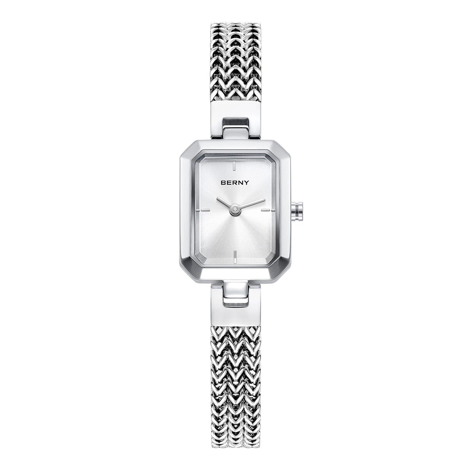 BERNY Square Women Wristwatch Luxury Fashion Quartz watches Minimalist Rectangle Mini Dial Stainless Steel Jewelry Women's Watch Main image