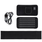 25x13.5cm 60 LEDs 660nm Red Light Infrared Belt 850nm Back Burn Fat Wrap Slimming Machine Waist Timing Pad For Muscle Skin Care