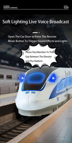 1:60 Scale FuXing High-speed Railway Toy Car Model Sound Light Remote Control Electric Simulation Train Models Ornaments Gifts