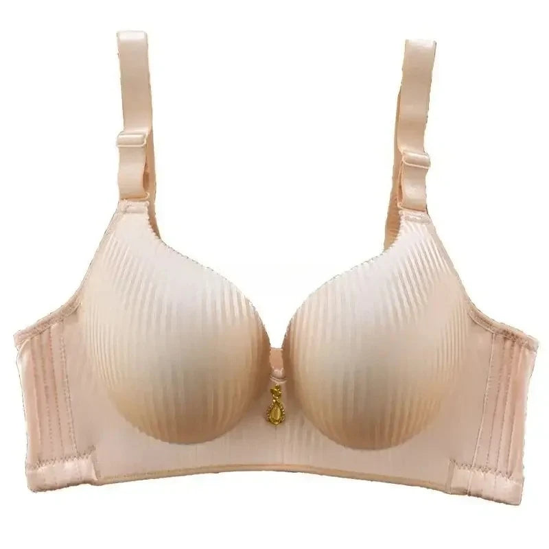 8CM Thick Padded Push Up Bra for Small Chest Seamless Wireless Comfort T-Shirt Bra Natural Lingerie with Adjustable Straps