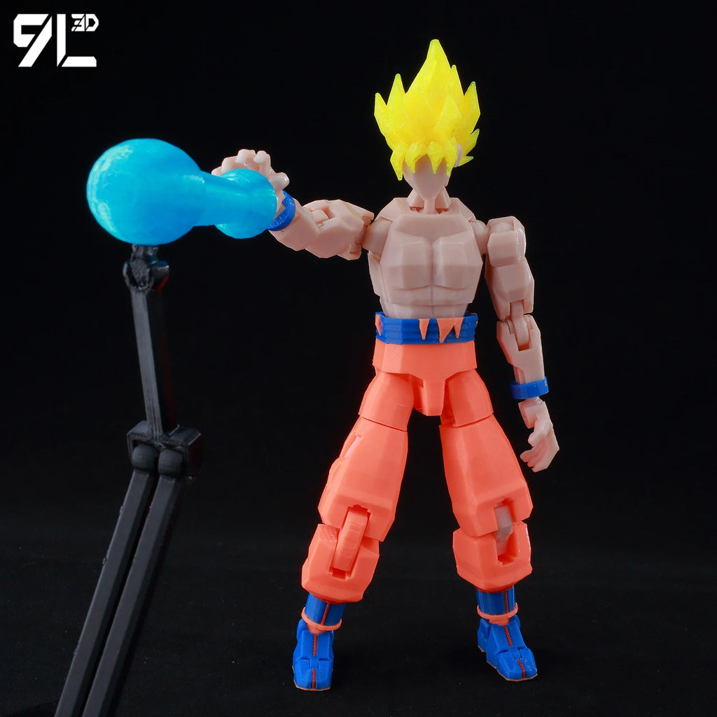 9L3D Printed Dragon Ball Son Goku Vegeta Beerus Frieza Anime Lucky13 Dummy13 Titan13 Action Figures Multi-Jointed Movable Toys