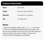 4/10 Piece Men's And Teenagers' Four Season Black Basic Versatile Elastic Waisted Underwear Boxer Shorts Plus Size Sport Shorts