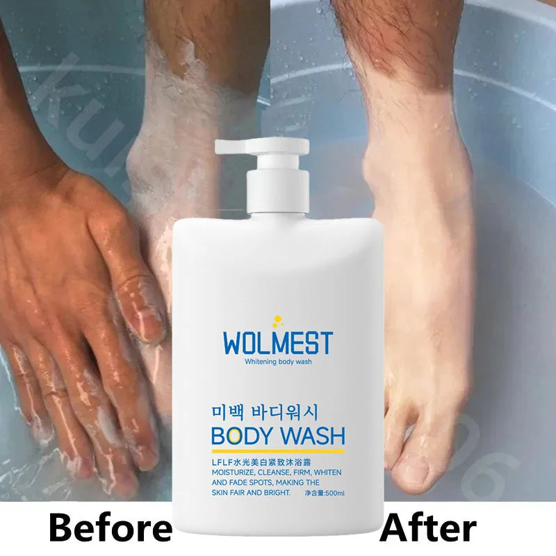 Whitening Body Wash Shower Gel Deep Cleansing Removing Dirt Dead Skin Oil Control Even Skin Tone To Lighten Pigmentation 500ml Main image