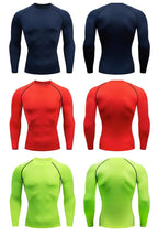 Compression Running Top Men Long Sleeve Shirt For Male Gym Clothing Quick Dry Sportswear Fitness Tee Training Workout Muscle Top