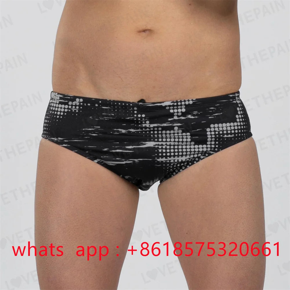 Zootekoi Men Swimwear Training Swim Shorts Beach Trunks Swimming Pants Swimsuit Jammer Summer Sports Surf Pantalones Shorts 2024