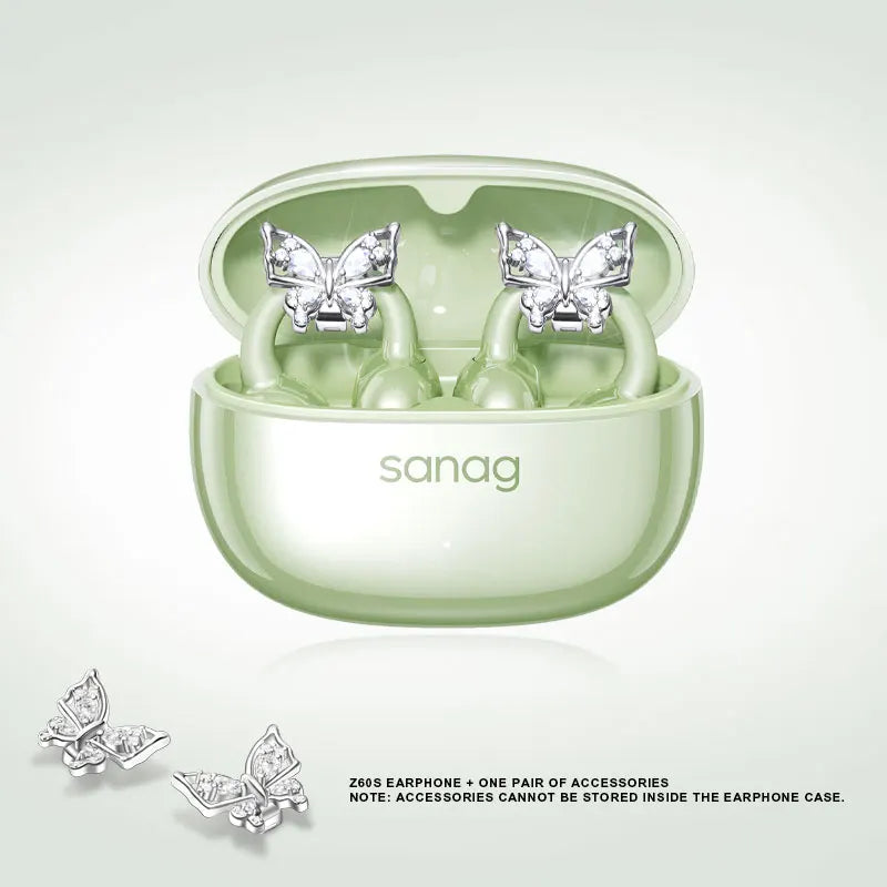 Sanag Z60S Ear Clip on OWS Earphones HiFi Sound Open Ear Earbud Audífonos Bluetooth Wireless Headphones Flash-sale Headsed