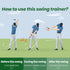 Golf Retractable Swing Trainer Golf Swing Retractable Stick Superior Golf Training Aid, Strength Training for Improved Shot Swin