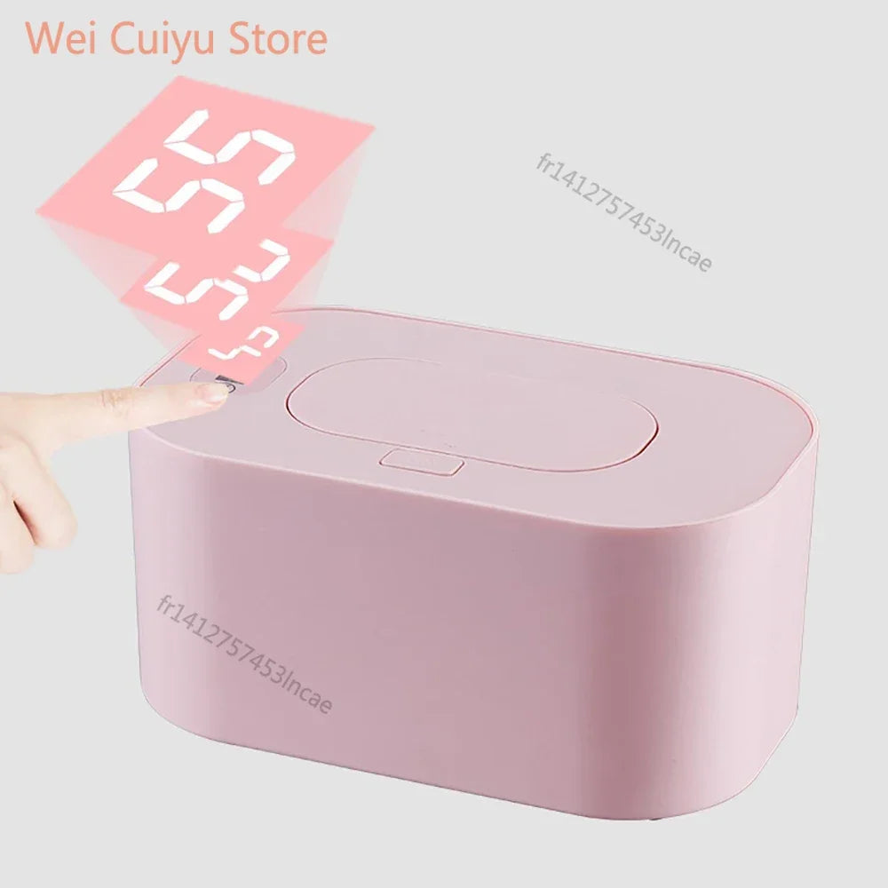 Mini Baby Wet Wipe Warmer Heater Portable Heating Box Home Car Use Towel Dispenser for Napkin & Disinfecting Wipes