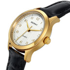 BERNY Gold Watch for Women Luxury Ladies Fashion Quartz Wristwatch Elegant Gradient Dial Multiple Scenarios Matching Lady Watch
